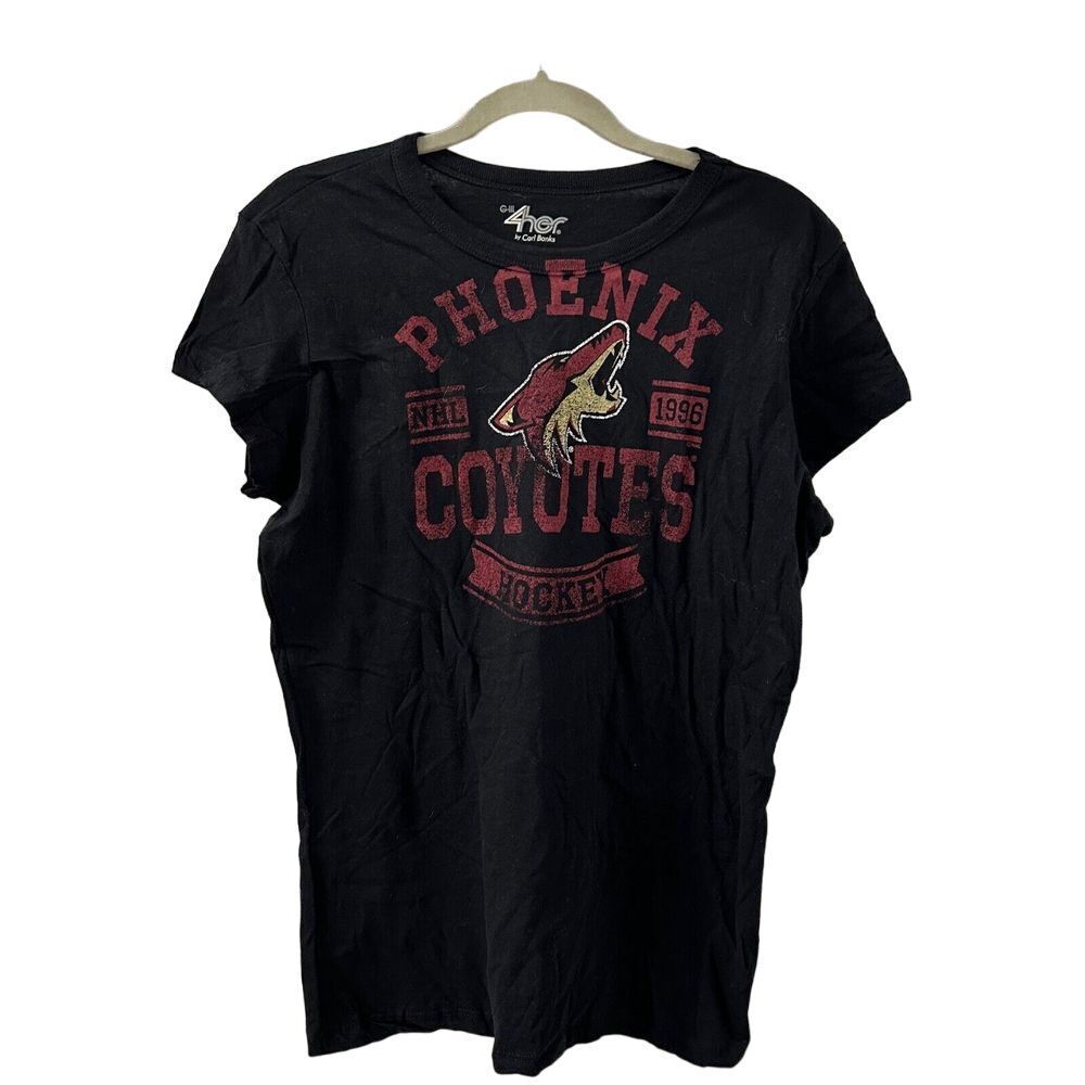 G‎ III 4 Her Phoenix Coyotes Baby Doll T-shirt Womens Size XL Black
